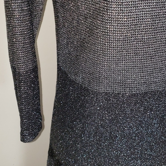 White House Black Market Metallic Silver Top - Picture 7 of 14